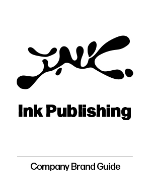 Ink Brand Guide cover page.